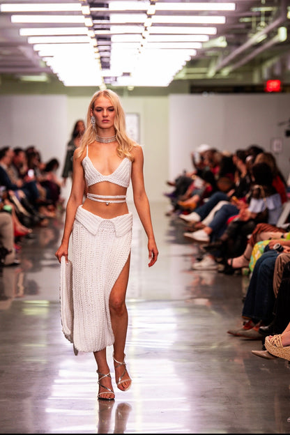 White Mirage Skirt Set