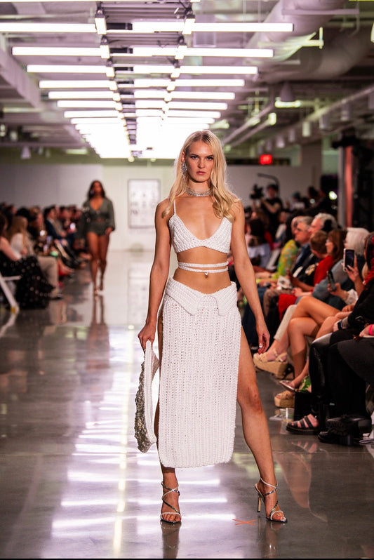 White Mirage Skirt Set