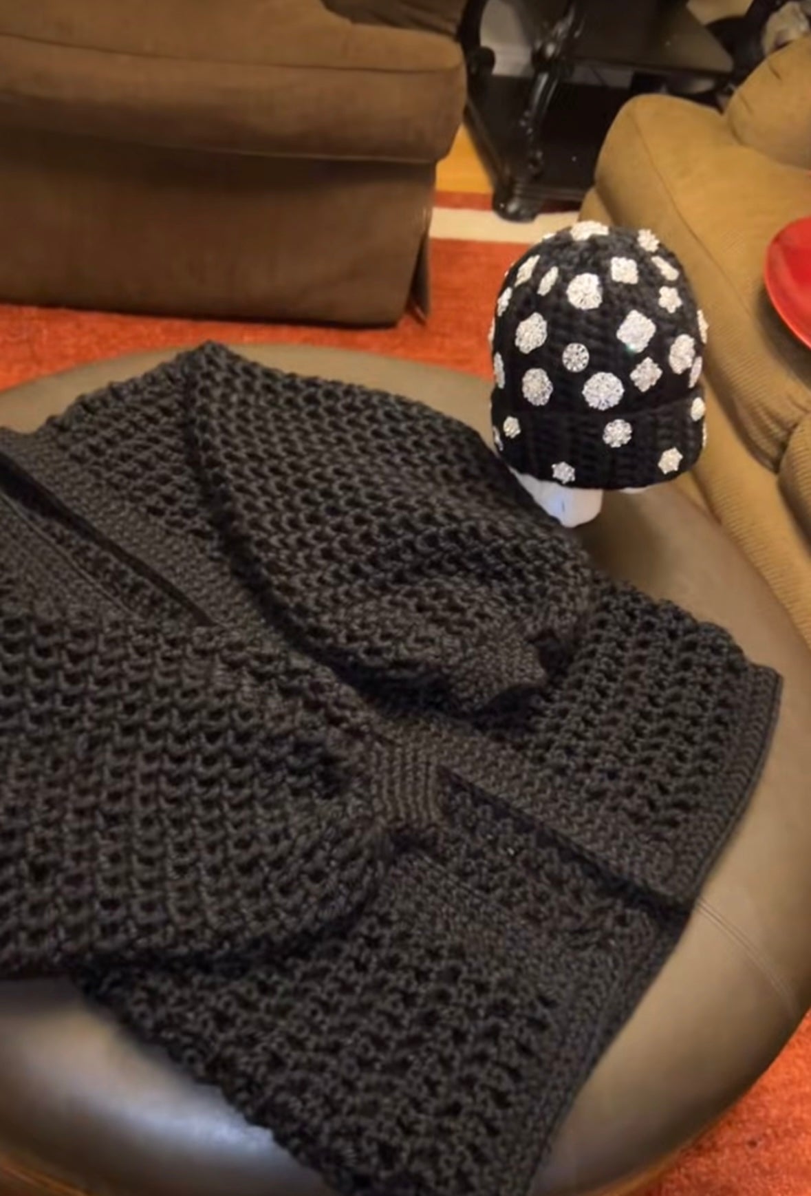 Richie Rich Auntie Set ( Hat + Cardigan )