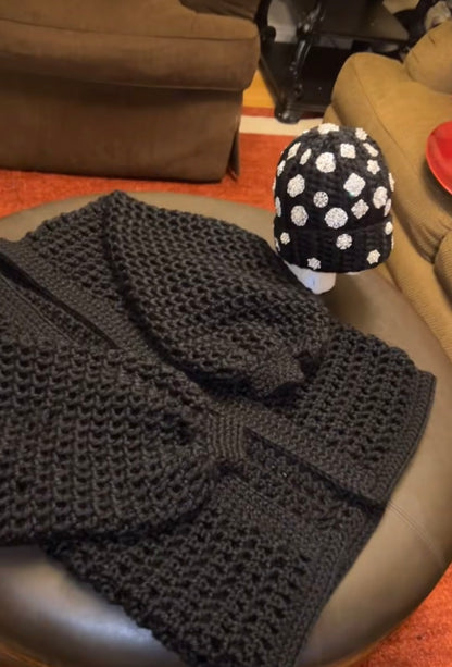 Richie Rich Auntie Set ( Hat + Cardigan )